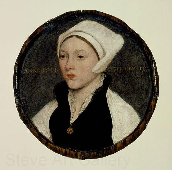Hans holbein the younger Portrait of a Young Woman with a White Coif France oil painting art
